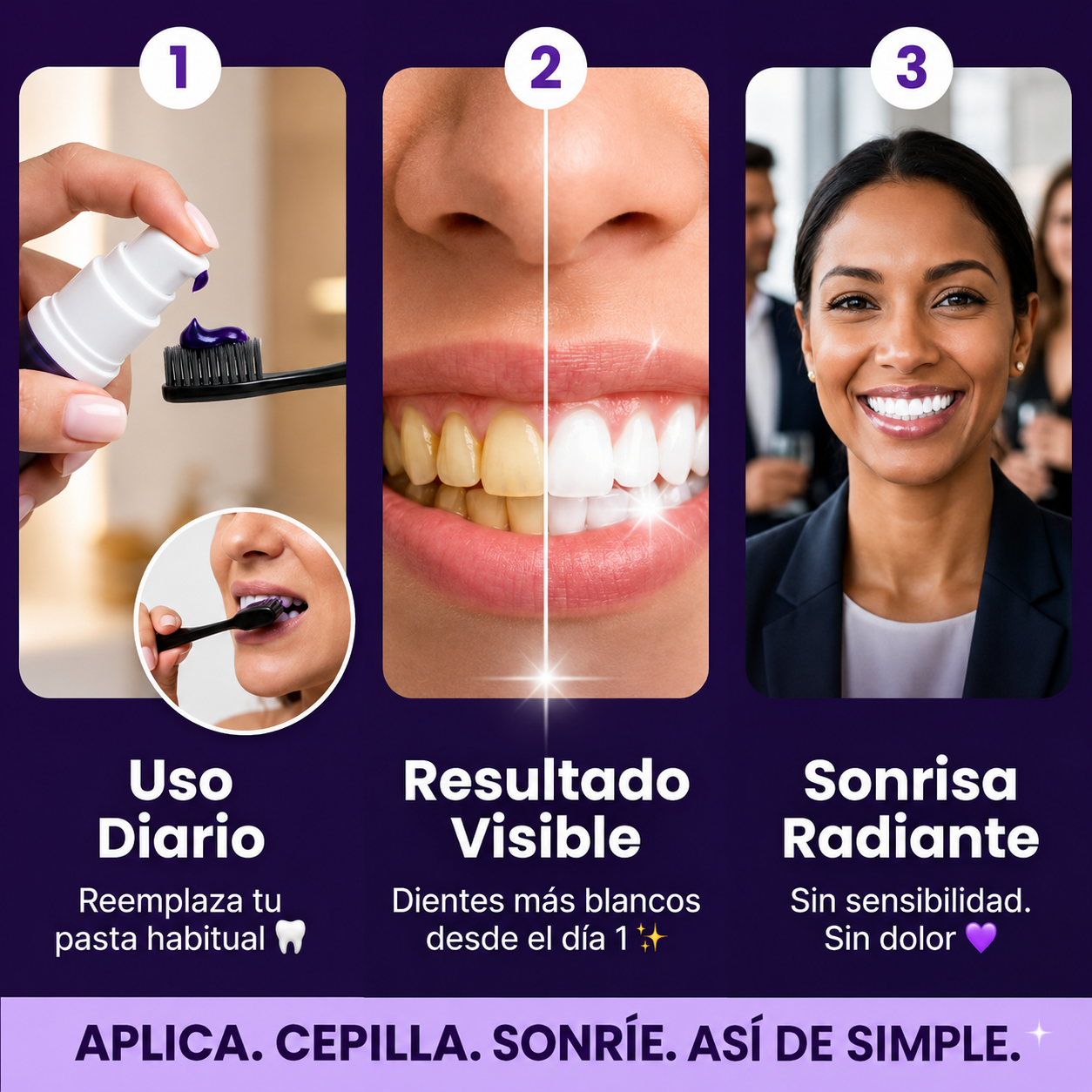 Purple Corrector: Neutraliza el Amarillo y Recupera el Brillo Natural de tu Sonrisa + Obsequio (LA ORIGINAL)