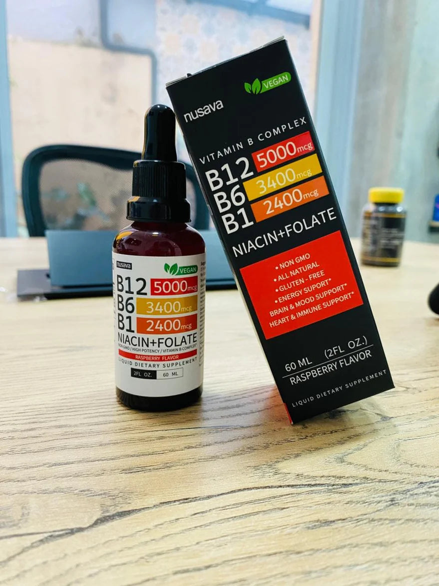 Nusava B12 Liquid Complex Original – Energía, Vitalidad y Bienestar en Cada Gota ⭐ Más de 10.000 Clientes Satisfechos 🇪🇨