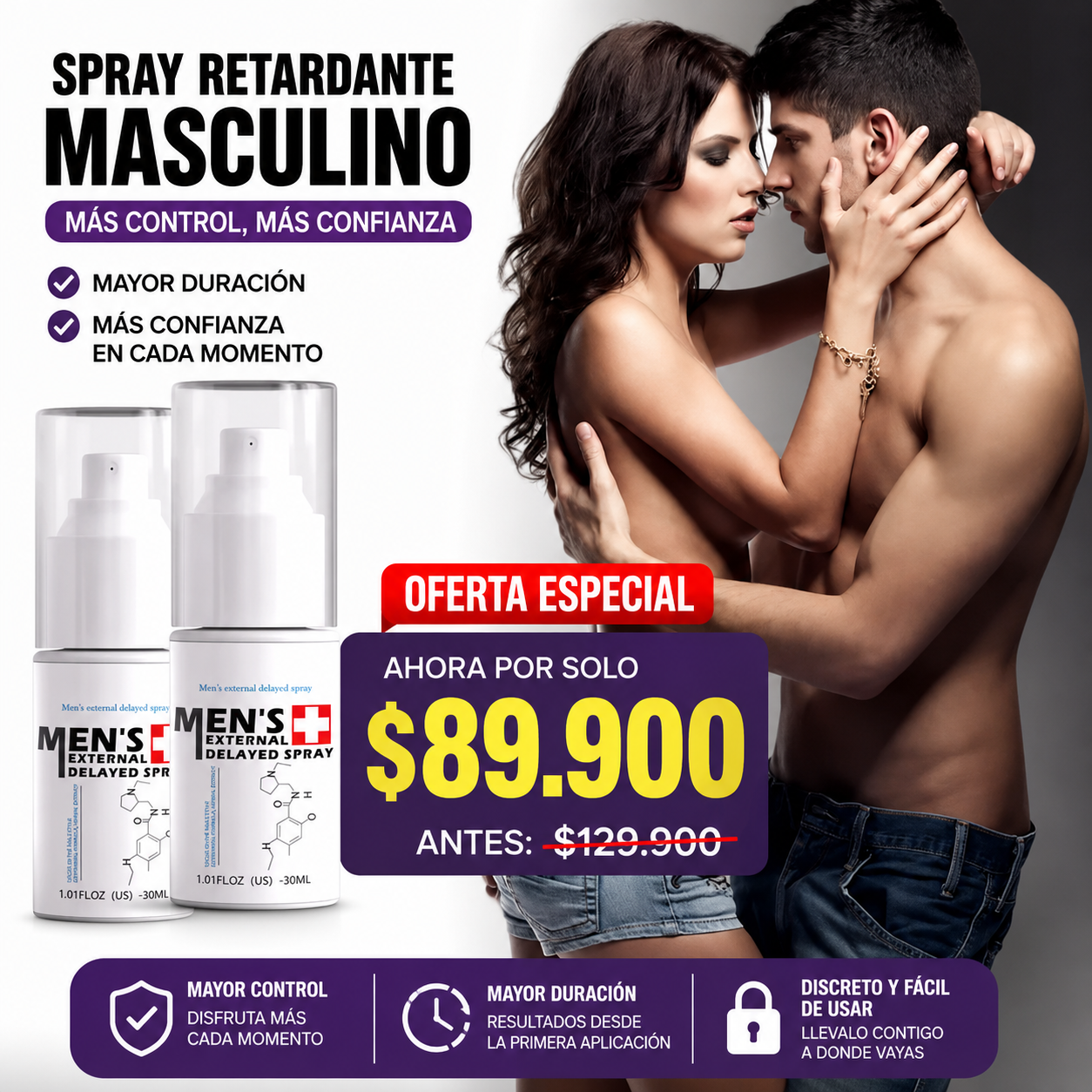 Potenciador y Retardante Masculino🔥