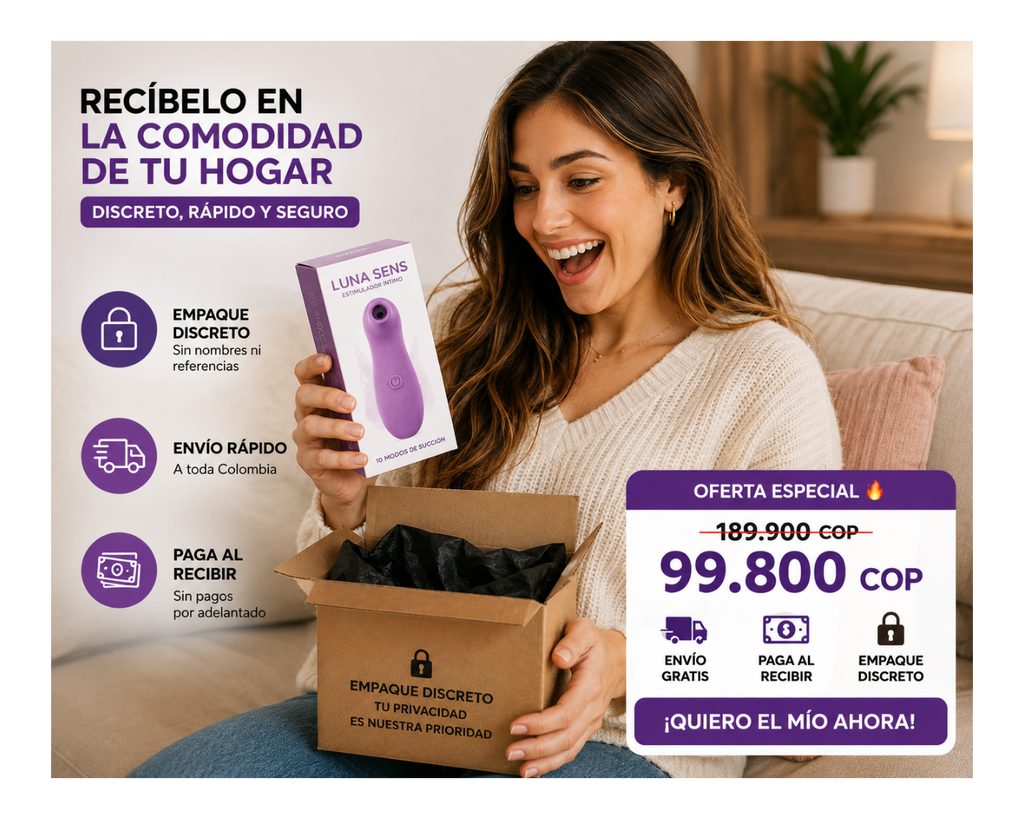 LUNA SENS® – Estimulador Íntimo con 10 Modos de Succión