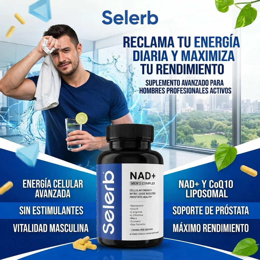 Selerb NAD+ MAX FORCE® Más Energía. Más Fuerza. Más Confianza.