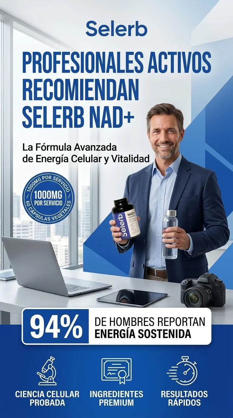 Selerb NAD+ MAX FORCE® Más Energía. Más Fuerza. Más Confianza.